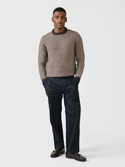 Percivalclo Charlestown Knitted Jumper | Chocolate Beige