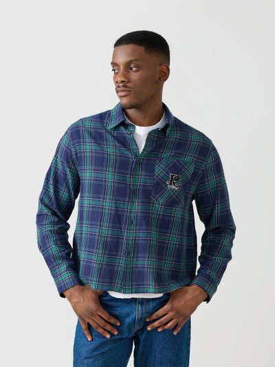 Percivalclo Check Boxy Long Sleeve Shirt | Champion x Percival | Multi