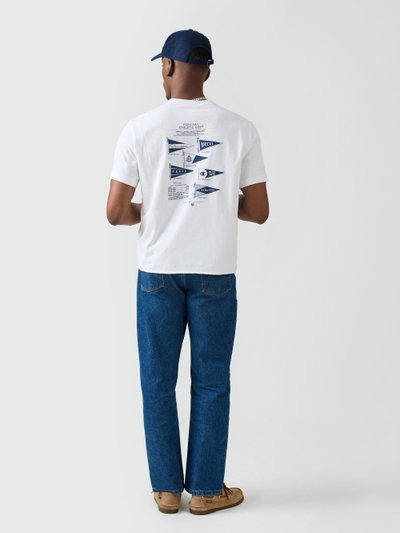 Percivalclo Flag Raw Hem T Shirt | Champion x Percival | White