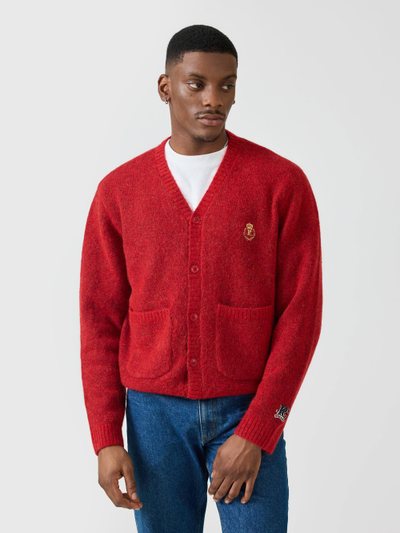 Percivalclo White Glove Knitted Cardigan | Champion x Percival | Red