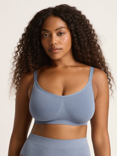 Boody Full Bust Wireless Bra - Dusty Blue